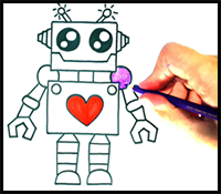 How to Draw a Cute Robot