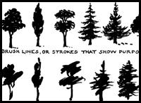 How to Draw Black and White Silhouettes