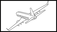 how to draw an airplane