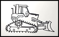 How to Draw a Bulldozer