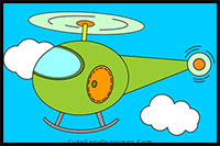 How to Draw a Helicopter Easy Step by Step