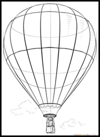 How to Draw a Hot Air Balloon