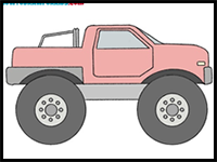 How to Draw a Monster Truck