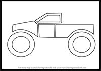 How to Draw a Monster Truck for Kids