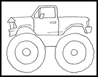 How to Draw Monster Trucks