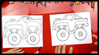 How to Draw a Monster Truck