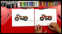 How to Draw a Motorcycle