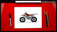 How to Draw a Dirt Bike