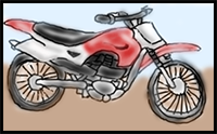 How to Draw a Dirt Bike