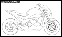 How to Draw a Motorcycle Step by Step
