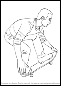 How to Draw a Skateboarder