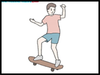 How to Draw a Skateboarder