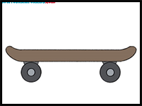 How to Draw a Skateboard