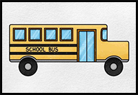 How to Draw a School Bus