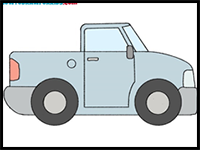 How to Draw a Pickup Truck