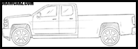 How to draw a Truck