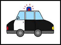 How to Draw a Police Car