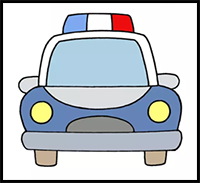 How to Draw a Police Car