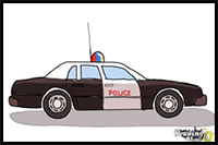 How to Draw a Police Car