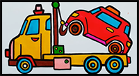 How to Draw a Tow Truck