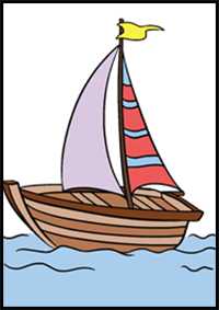 Complete Boat drawing