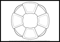 How to Draw a Lifesaver Wheel