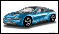 How to Draw a BMW I8
