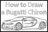 how to draw a bugatti chiron