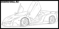 How to Draw a Lamborghini Veneno