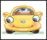 How to Draw a Cartoon Car