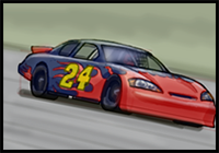 How to Draw a Nascar Race Car