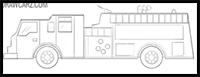 How to Draw a Fire Truck