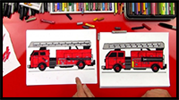 How to Draw a Fire Truck