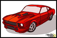 How to Draw a Ford Mustang