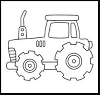 How to Draw a Tractor