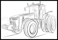 How to Draw a Tractor