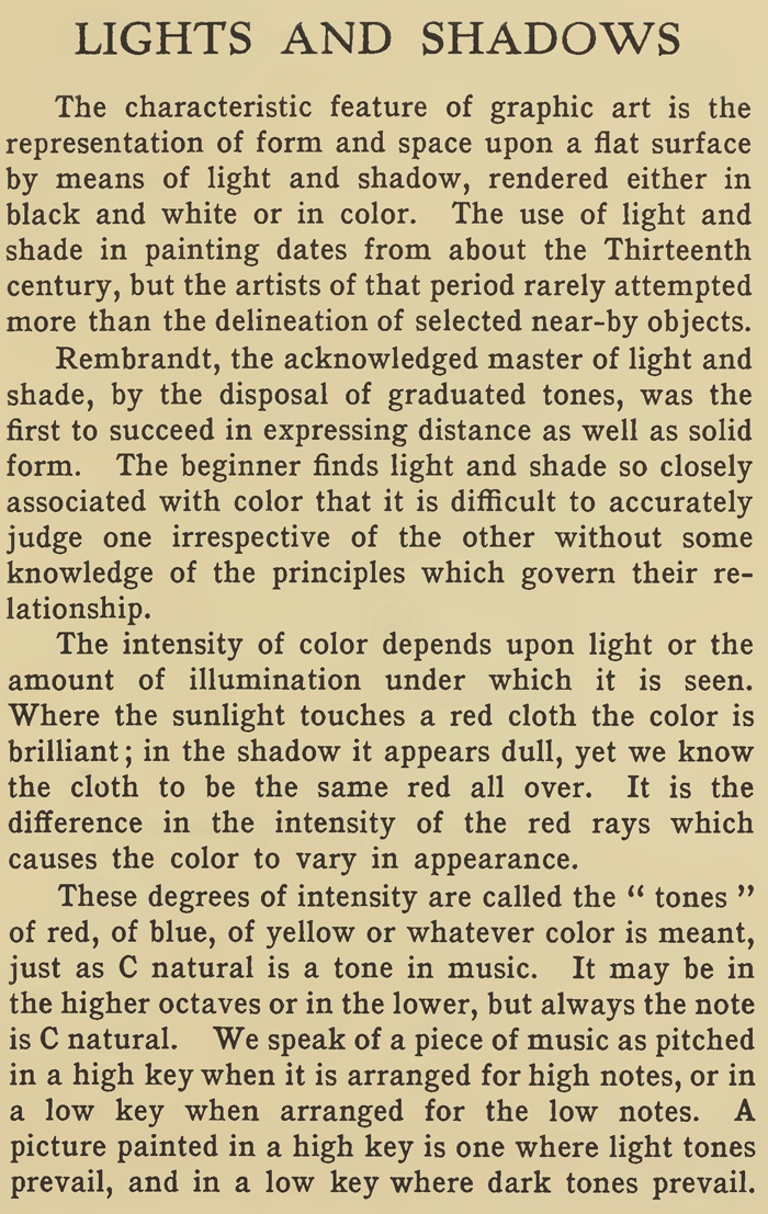 Drawing Lights and Shadows