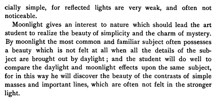 Drawing Objects in the Moonlight