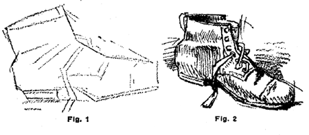 Blocking In a Shoe Before Drawing It