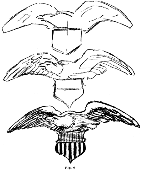 Figs. 3 and 4 are additional examples of the blocking-in method.