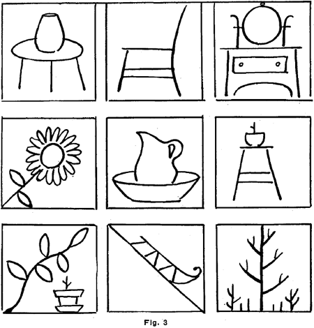 additional drawings of objects that are familiar to your, enclosing each object in a square.
