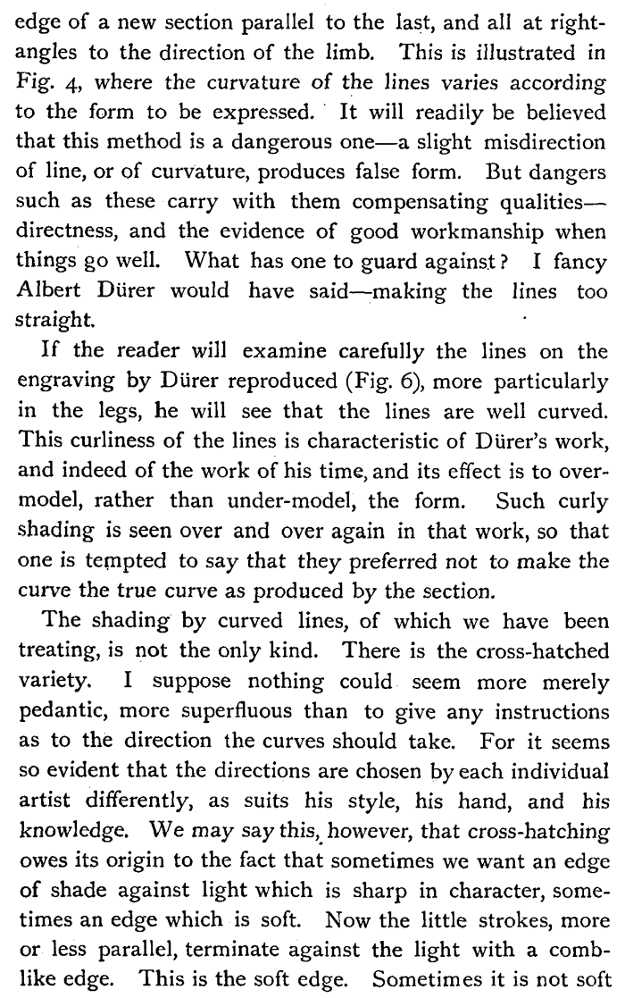 shading human figures with single strokes