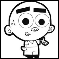 How to Draw AJ from Fairly Odd Parents