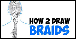 How to Draw a Braid From the Back of the Head