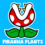 How to Draw a Pirahna Plant from Paper Mario with Easy Step by Step Drawing Tutorial