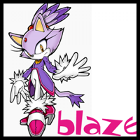 How to Draw Blaze the Cat