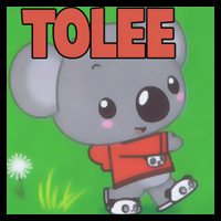 How to Draw Tolee Koala Bear from Kai-Lan in Easy Steps