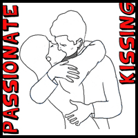 How to Draw Kissing : Drawing a Passionate Kiss for Valentines Day