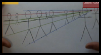 How To Draw a Group of People In Perspective / Stick Figure Drawing In Perspective