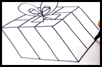 How to Draw a Christmas Present